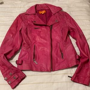 Michael kors leather jacket